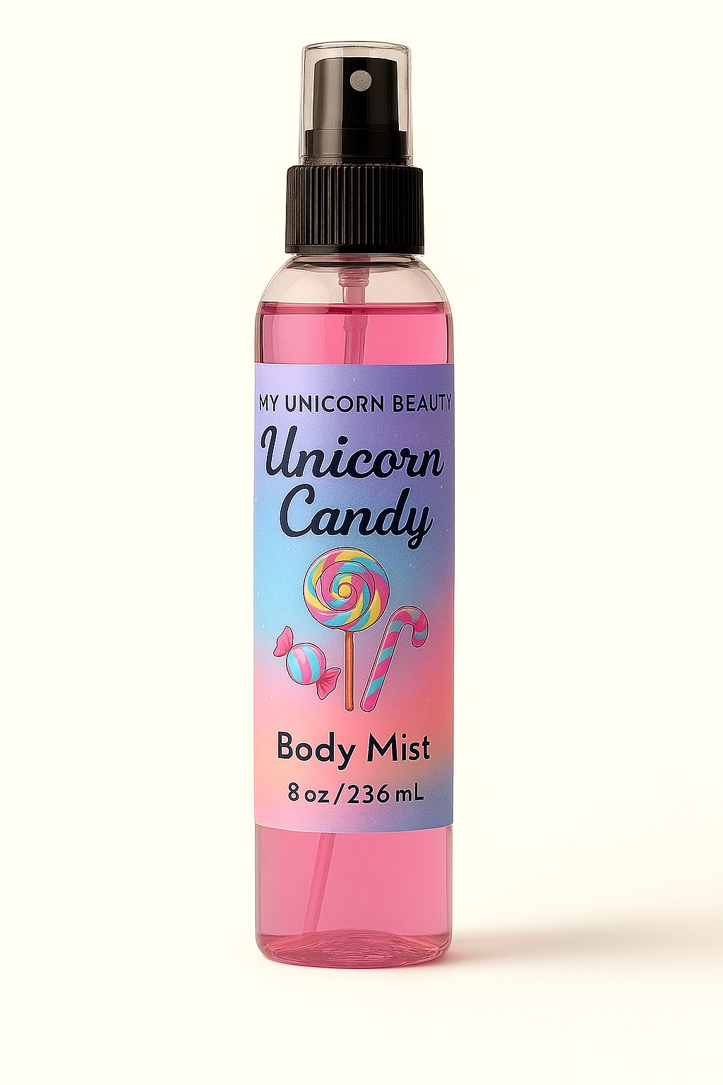 Unicorn Candy Body Mist (Cotton Candy & Pink Sugar Scented)
