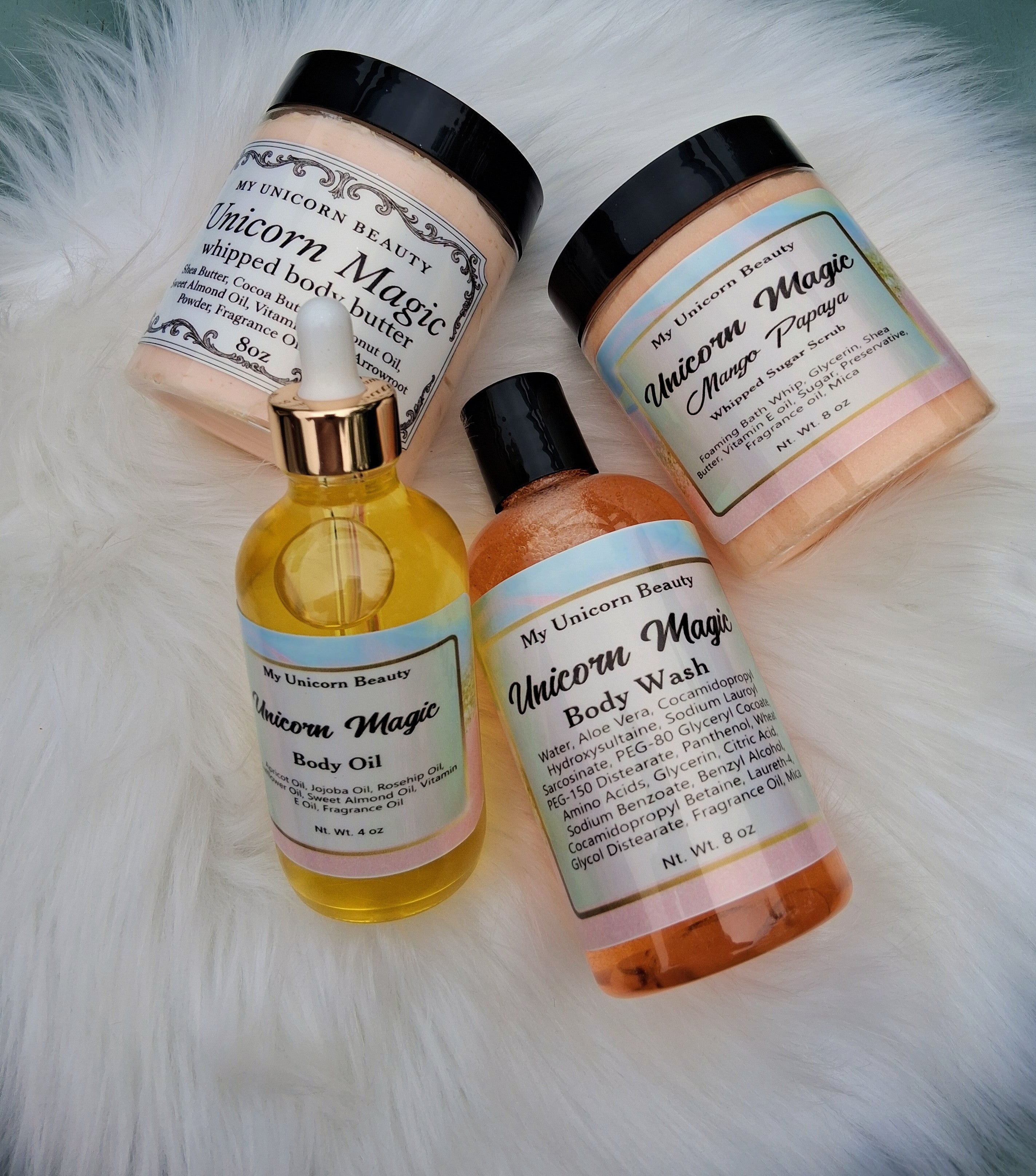 Unicorn Magic Body Bundle (Mango Papaya scented) My Unicorn Beauty