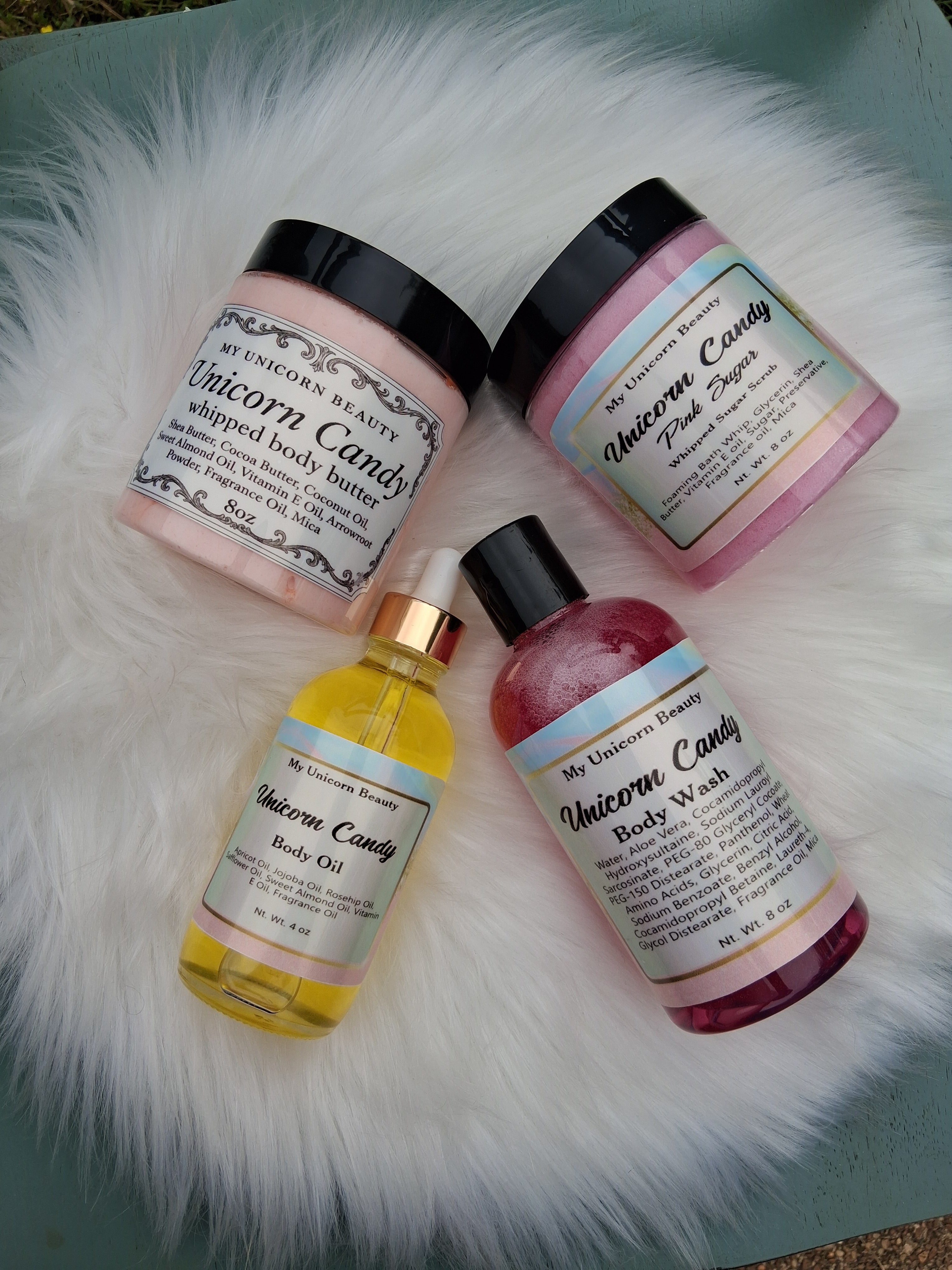 Unicorn Candy Body Bundle (Pink Sugar scented) My Unicorn Beauty