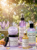 Diamond Unicorn Body Care Bundle inspired by Baccarat Rouge 540 featuring a body oil, body butter, body wash, and body mist for hydrated, glowing, beautifully scented skin.