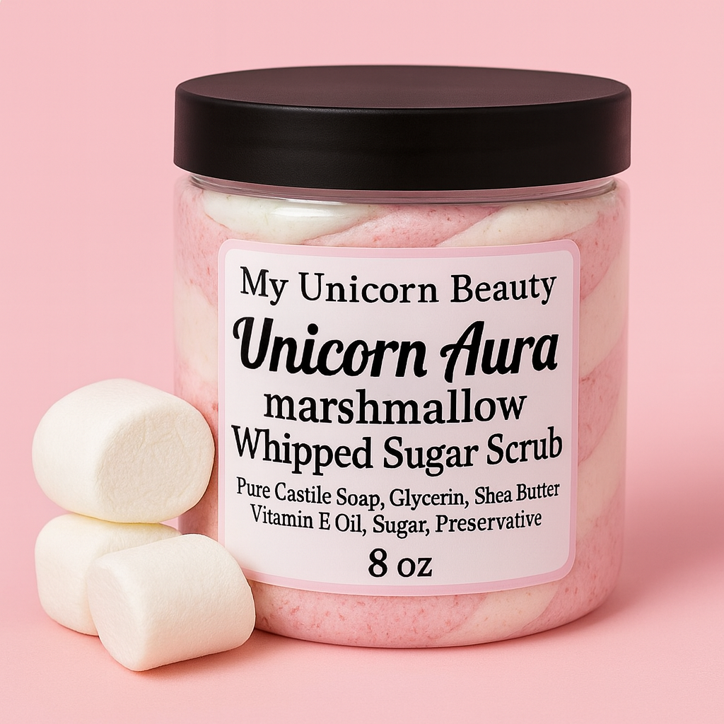 Unicorn Aura Sugar Scrub (Marshmallow Scented)