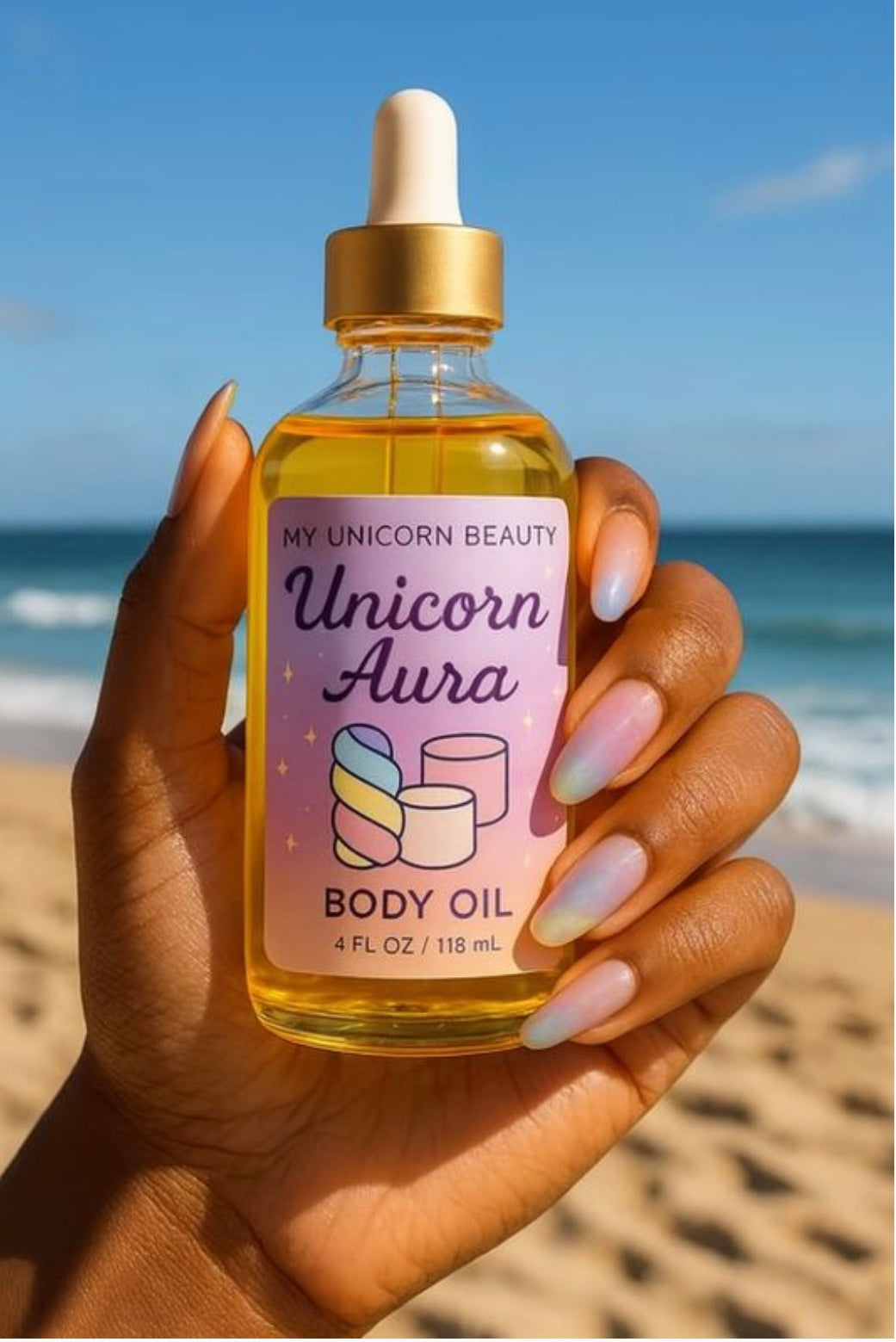 Unicorn Aura Body Oil (Marshmallow Scented)