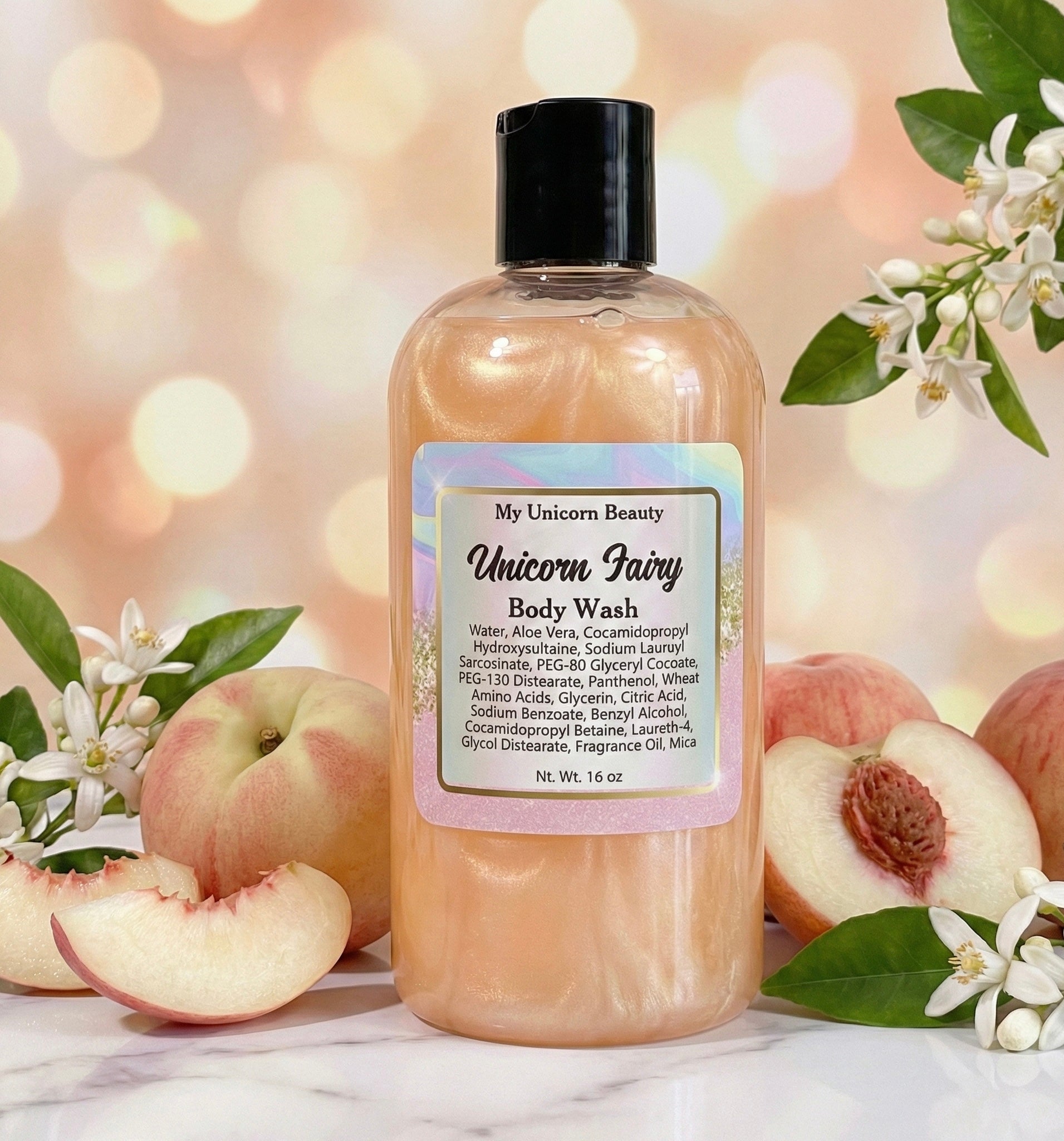 Unicorn Fairy Body Wash (White Peach Orange Blossom Scented)
