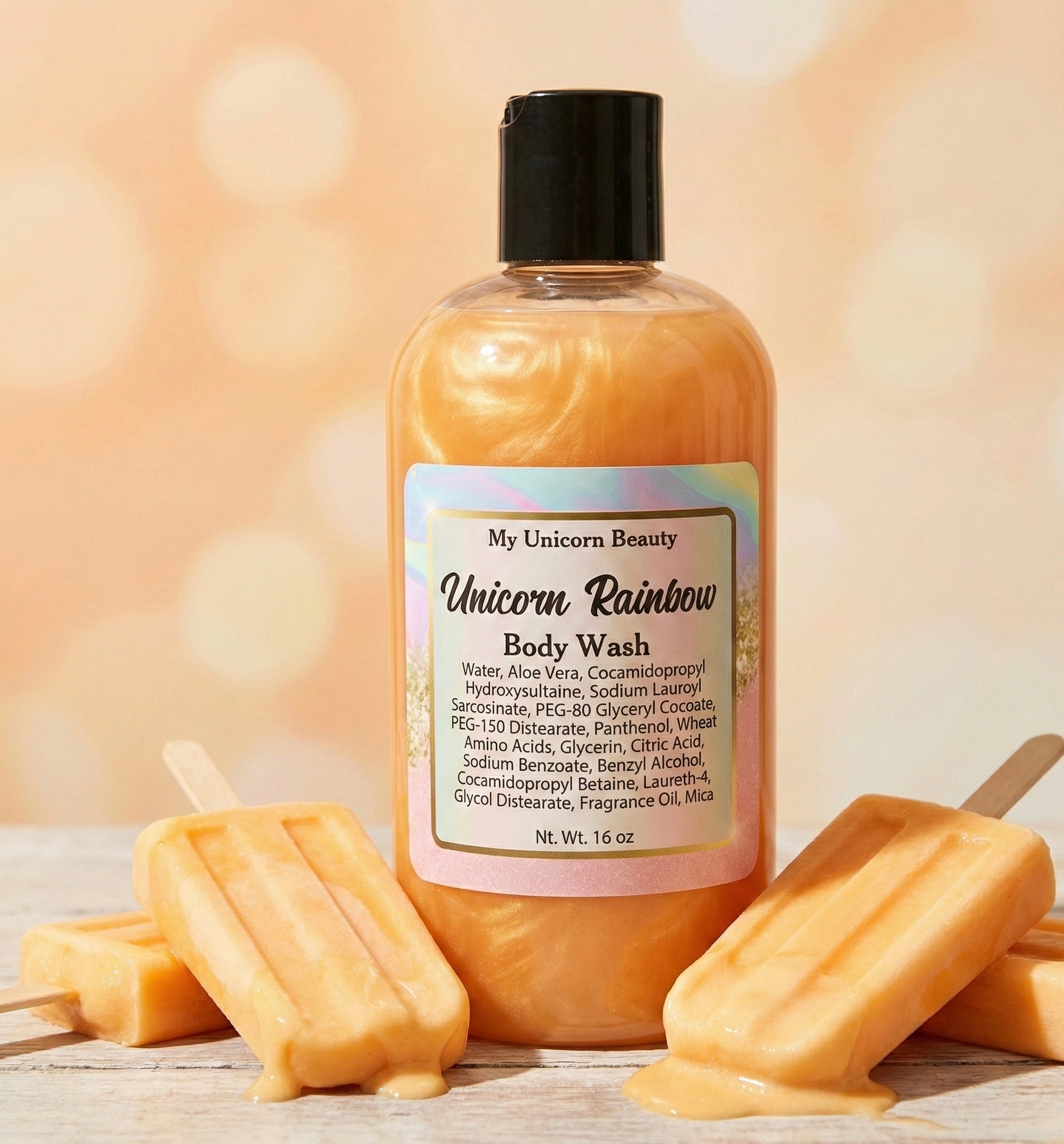 Unicorn Rainbow Body Wash (Orange Cream Vanilla Scented)