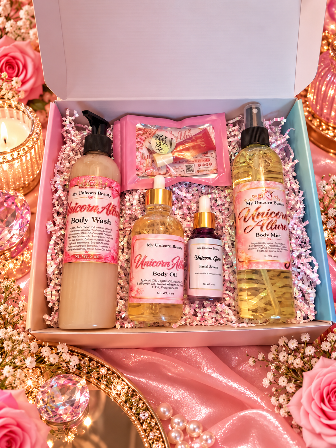 Unicorn Allure Luxury Body Care Gift Box | Vanilla Skin Inspired My Unicorn Beauty