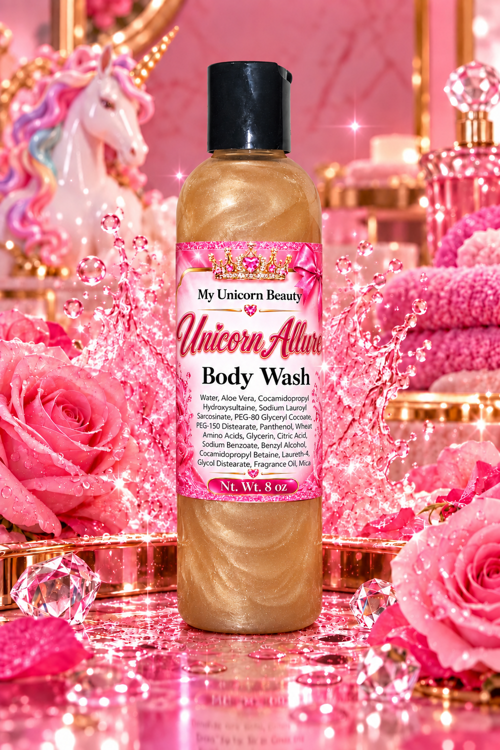 Unicorn Allure Body Wash – Inspired by PHLUR Vanilla Skin My Unicorn Beauty