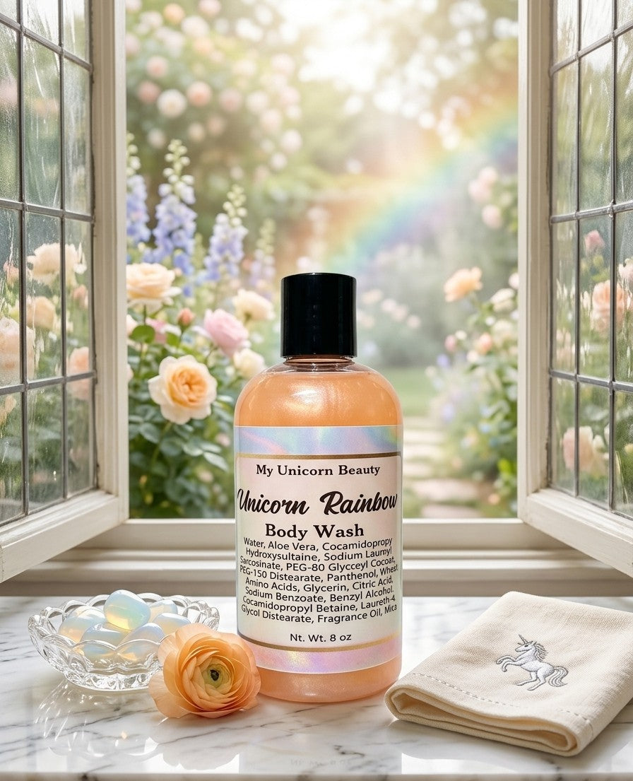 Unicorn Rainbow Body Wash (Orange Cream Vanilla Scented) My Unicorn Beauty