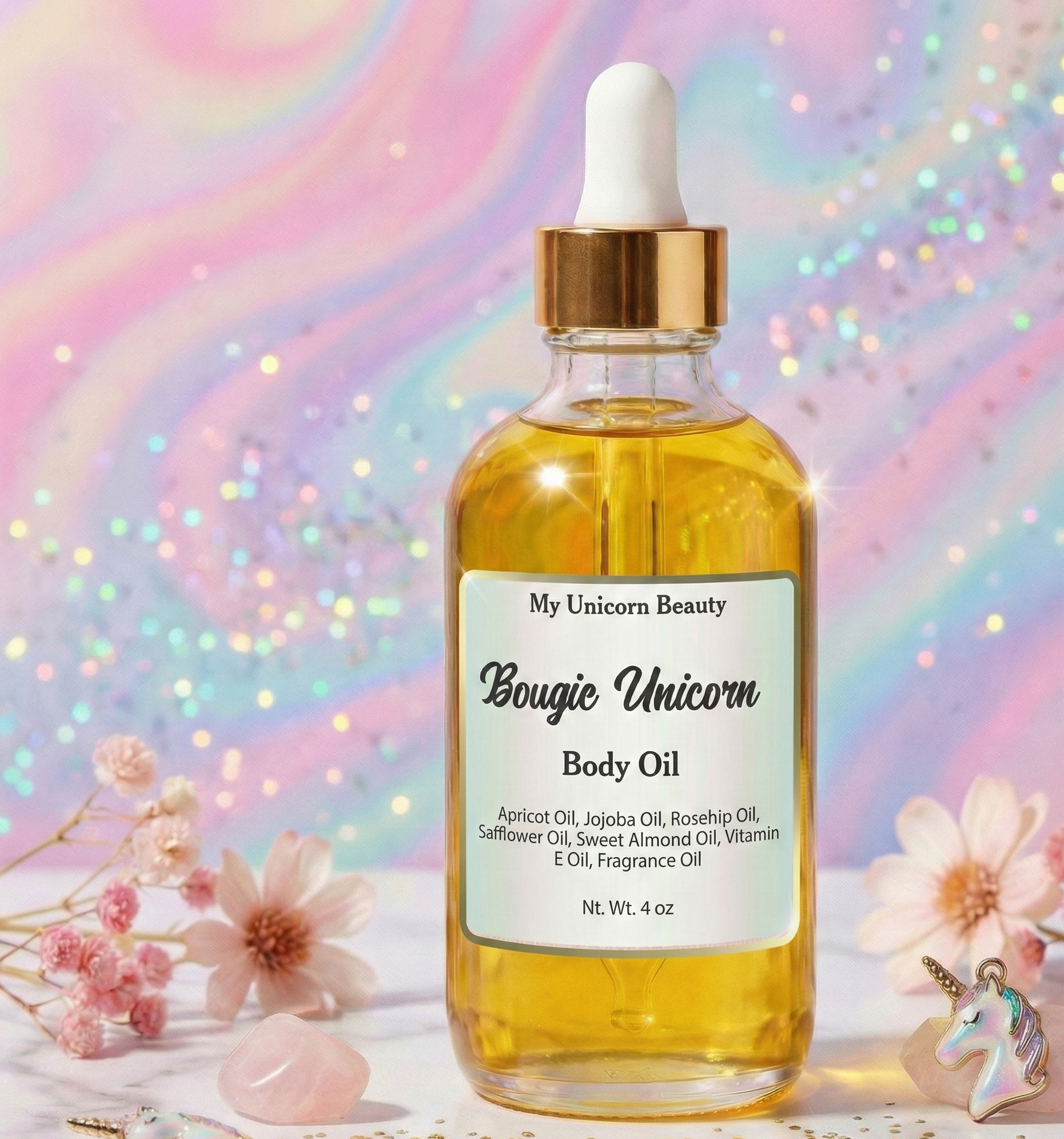 Bougie Unicorn Body Oil (Scent Inspired by Donna Karan Cashmere Mist)