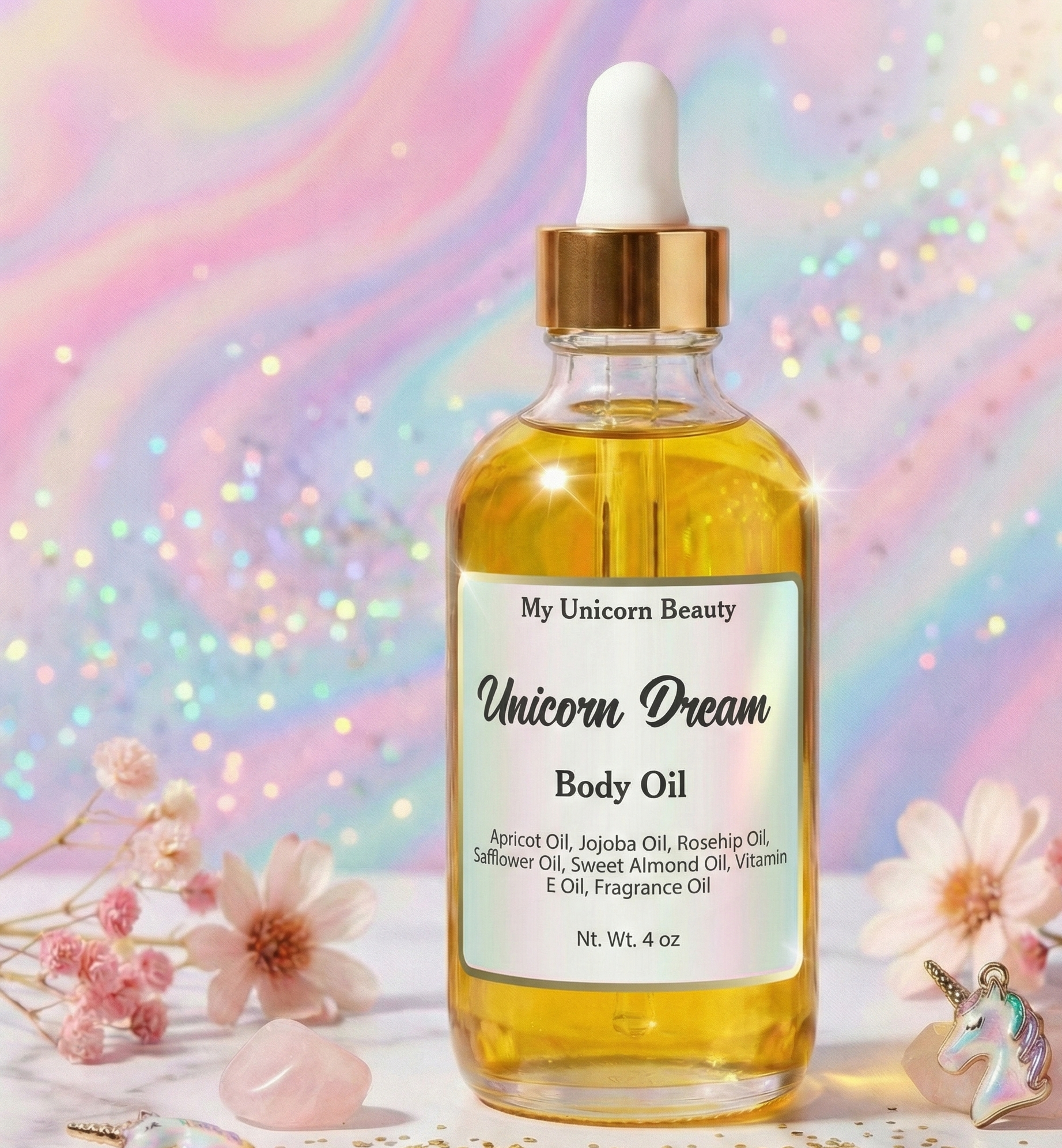 Unicorn Dream Body Oil (Baby Powder Scented)