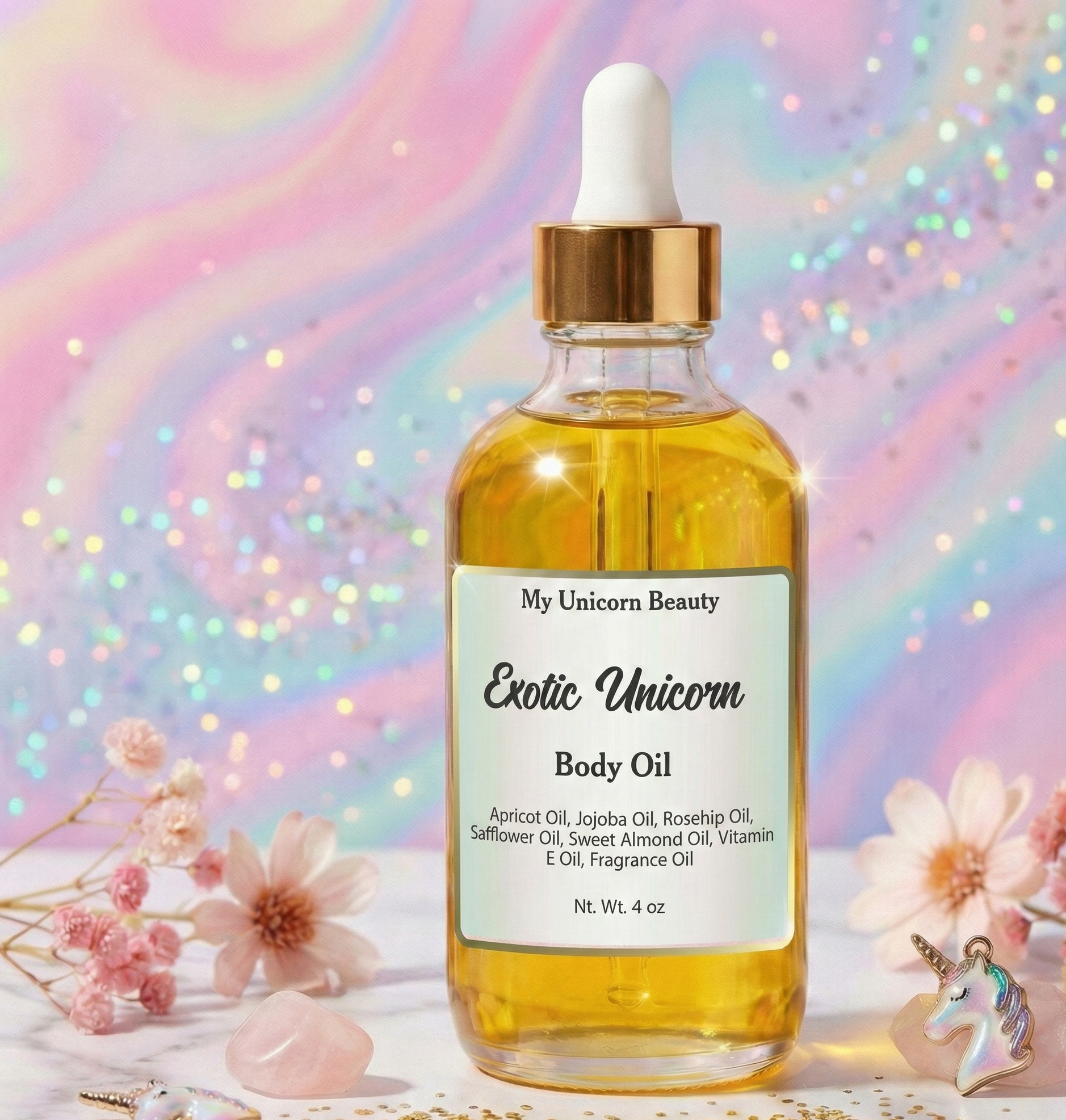 Exotic Unicorn Body Oil (Scent inspired by Chanel Coco Mademoiselle)