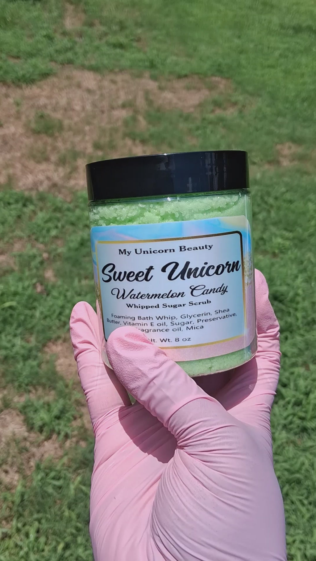 Sweet Unicorn Sugar Scrub (Watermelon Candy Scented)