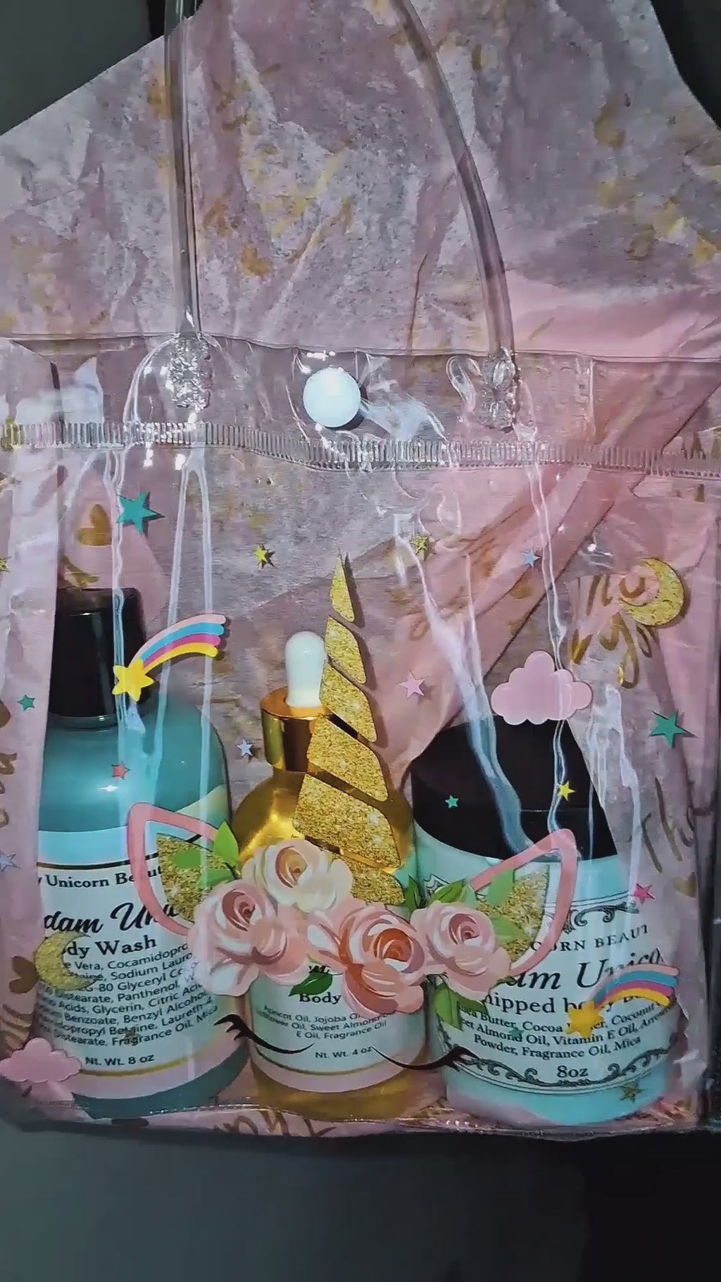 Madam Unicorn Luxury Skincare Gift Bundle – Body Butter, Body Wash & Body Oil | Inspired by Carolina Herrera Good Girl