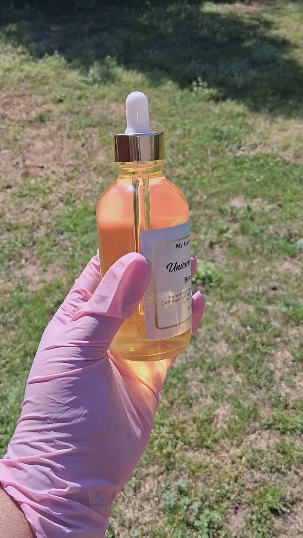 Unicorn Rainbow Body Oil (Orange Cream Vanilla Scented)