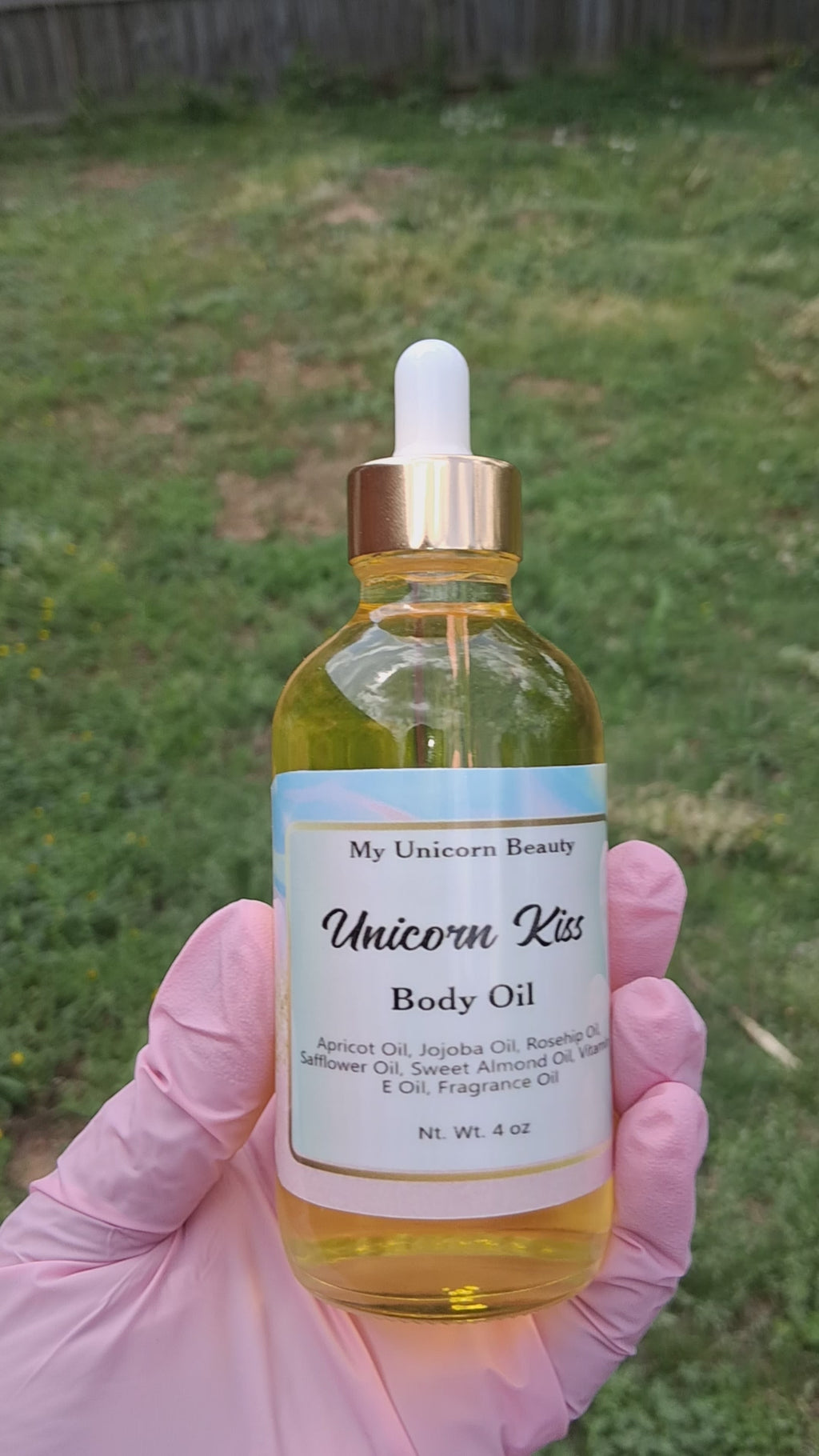 Unicorn Kiss Body Oil (Strawberry Shortcake Scented)