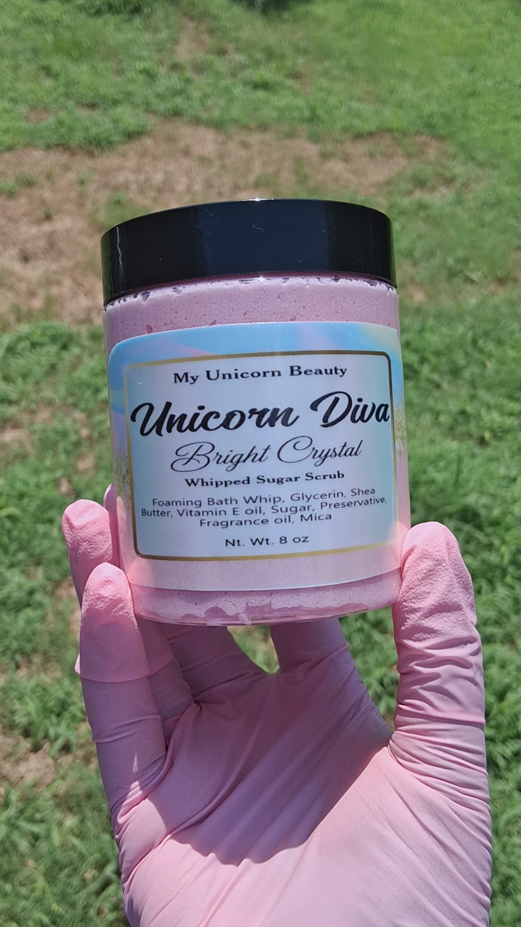 Unicorn Diva Sugar Scrub (Scent Inspired by Versace Bright Crystal)