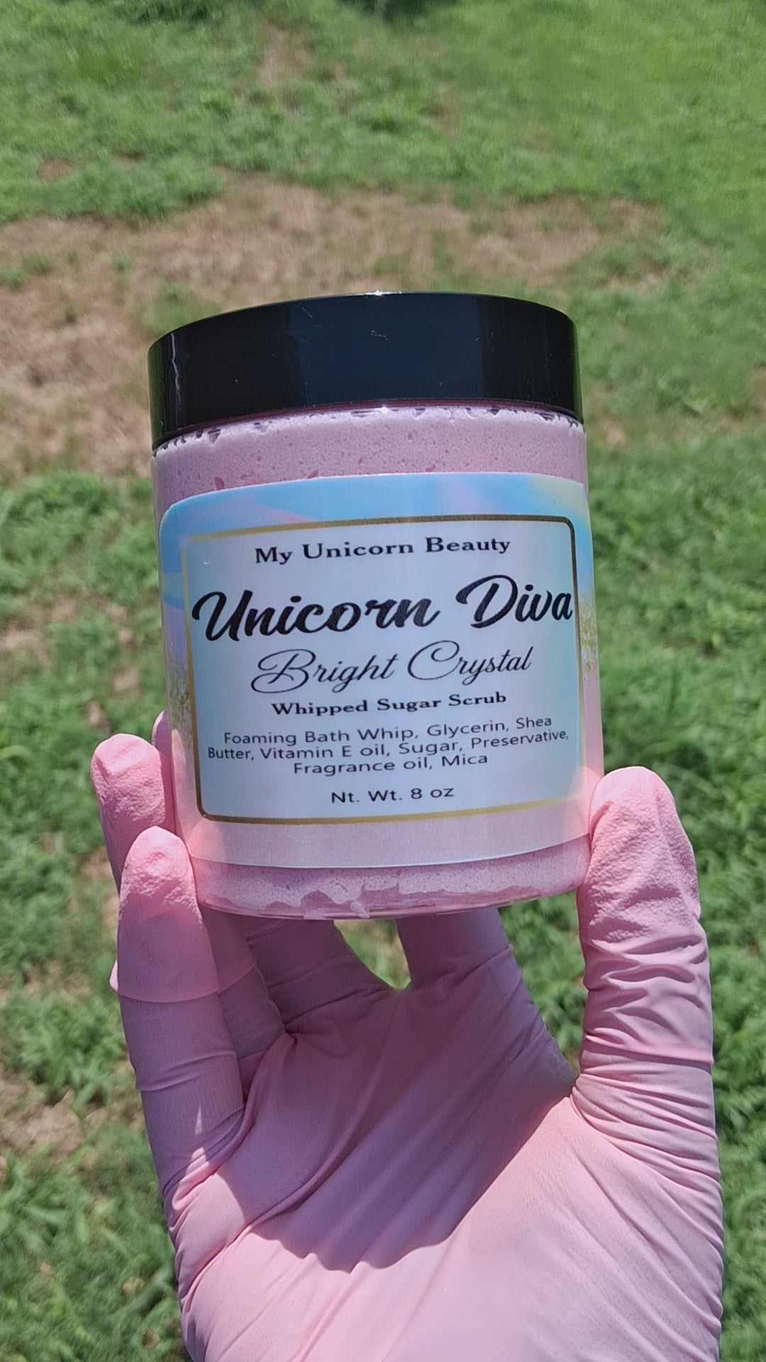 Unicorn Diva Sugar Scrub (Scent Inspired by Versace Bright Crystal)