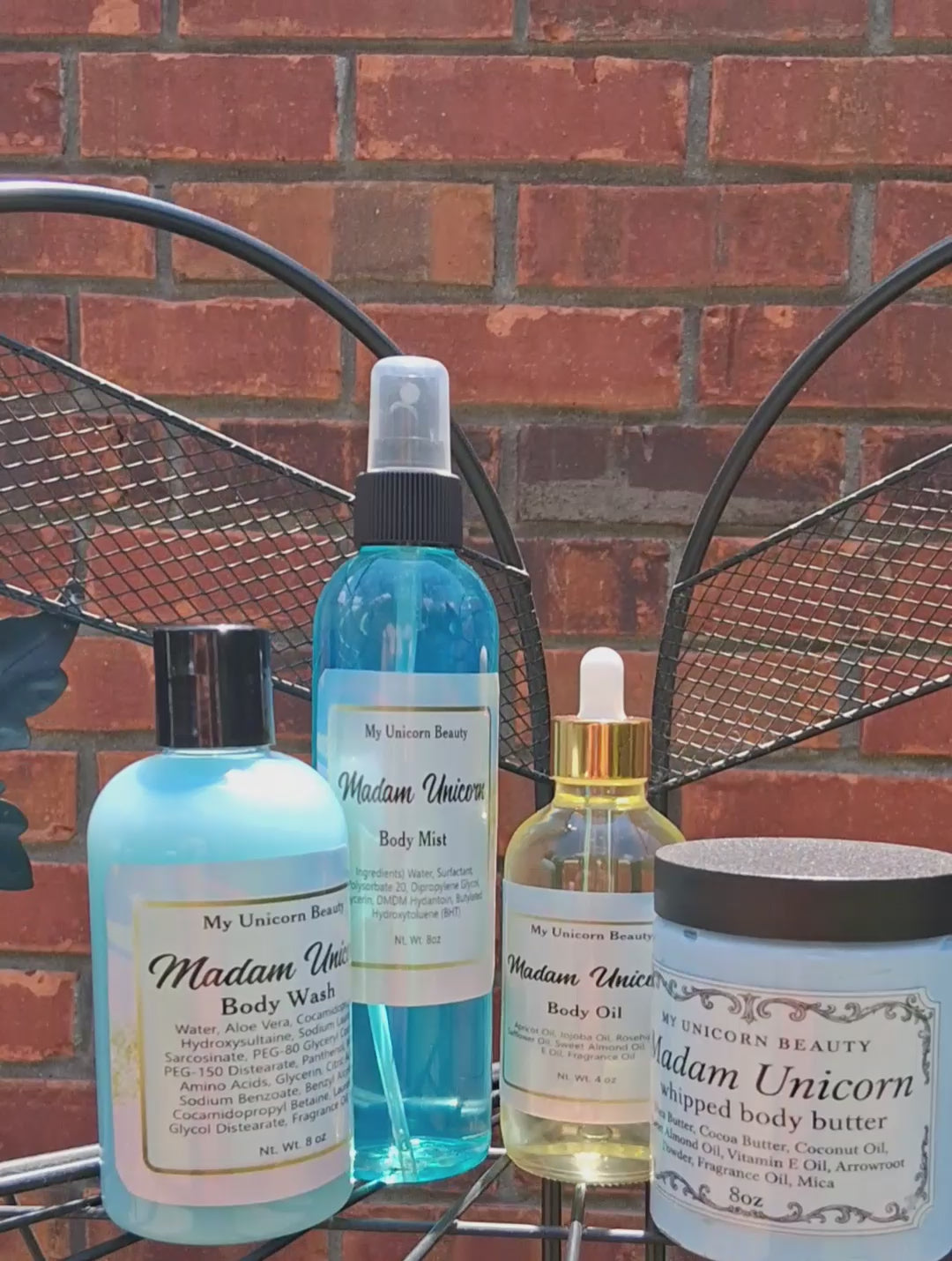 Madam Unicorn Body Bundle (Scent inspired by Carolina Herrera Good Girl) Body Wash, Body Butter, Body Oil, Body Mist
