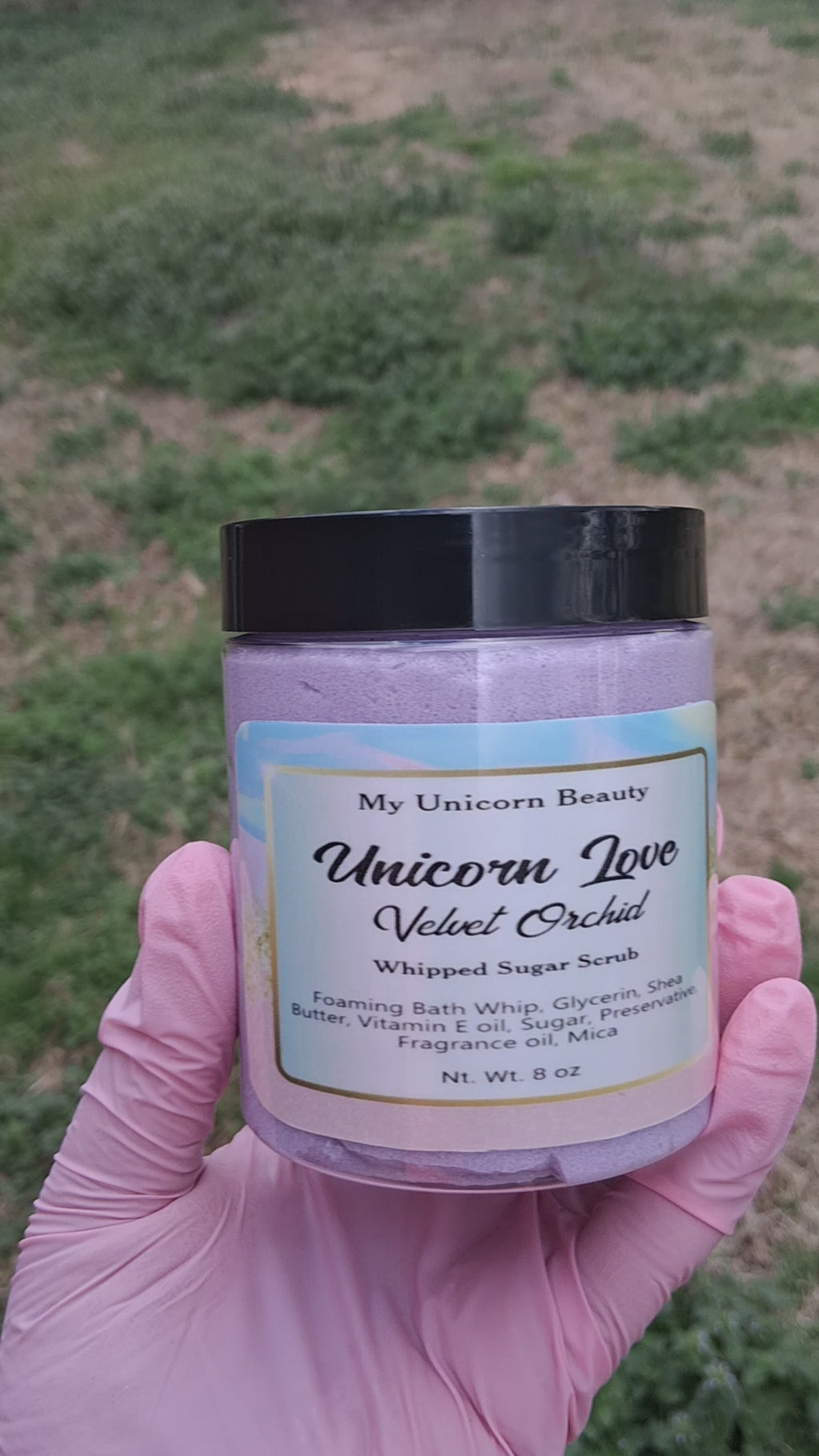 Unicorn Love Sugar Scrub (Velvet Orchid Scented)