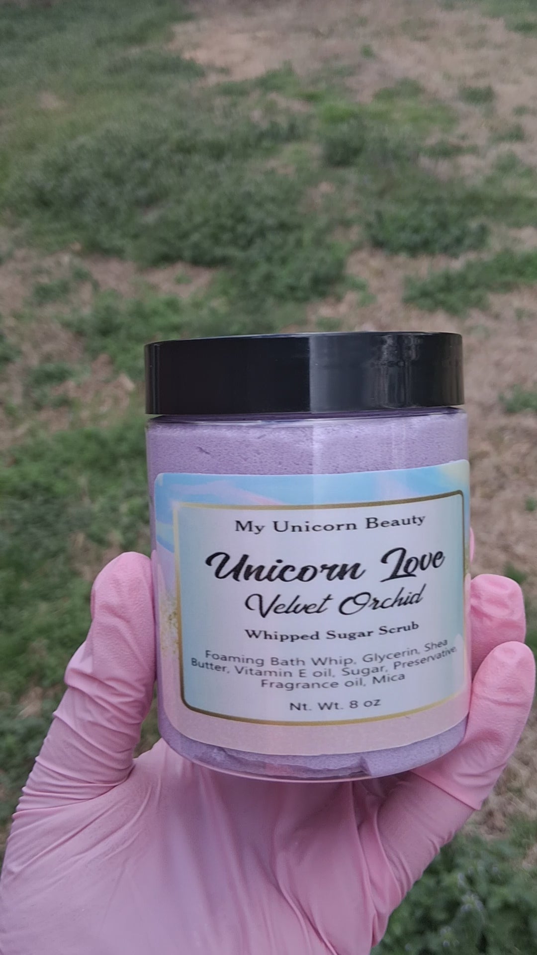 Unicorn Love Sugar Scrub (Velvet Orchid Scented)
