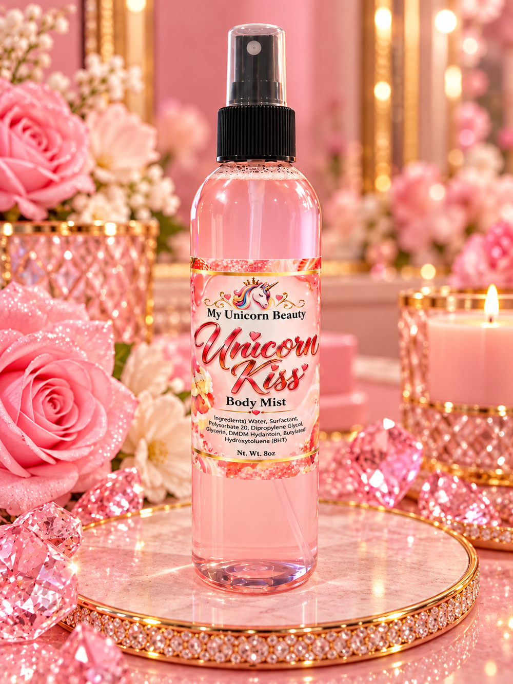Unicorn Kiss Body Mist – Strawberry Shortcake Scented My Unicorn Beauty