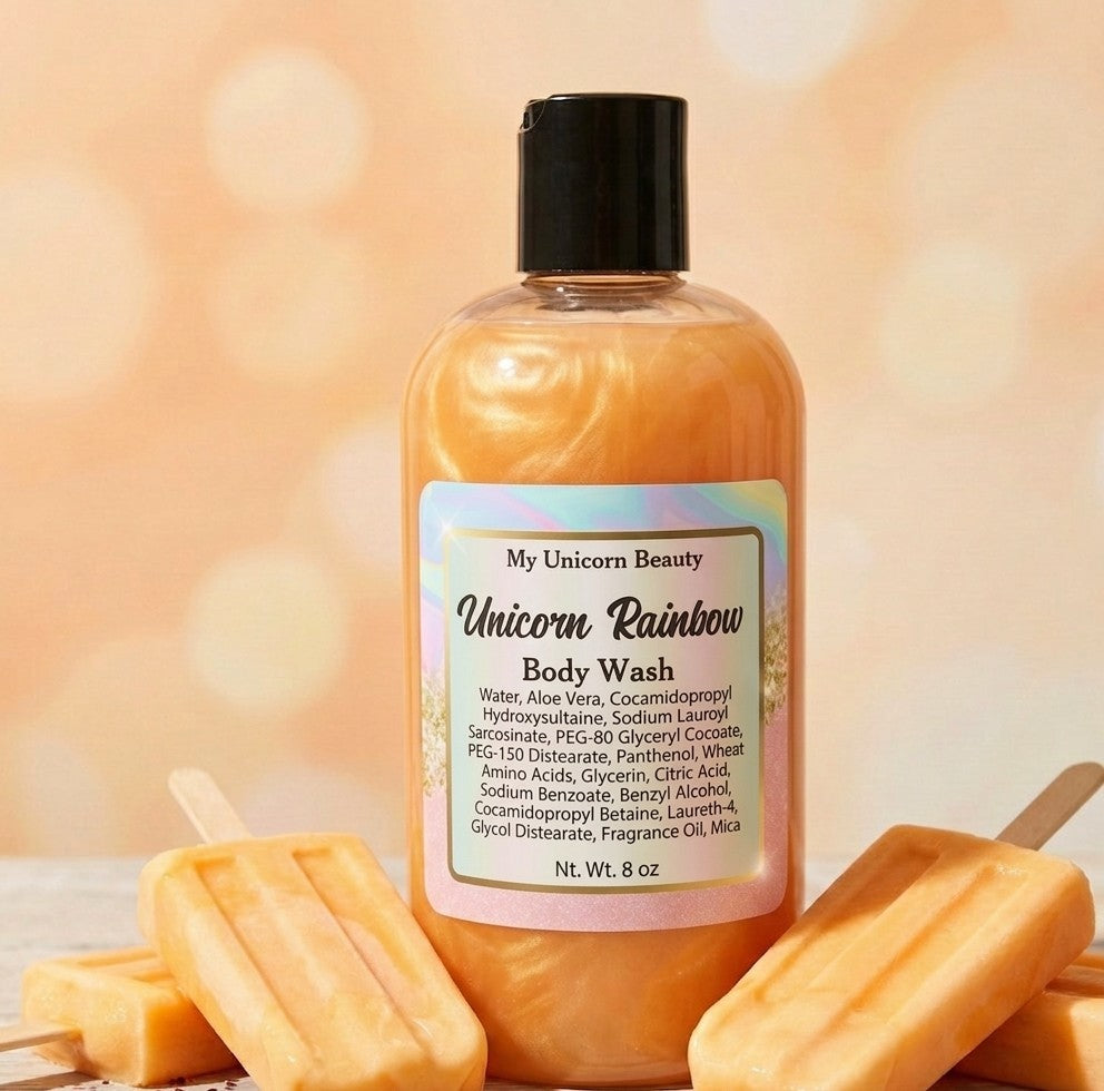 Unicorn Rainbow Body Wash (Orange Cream Vanilla Scented)