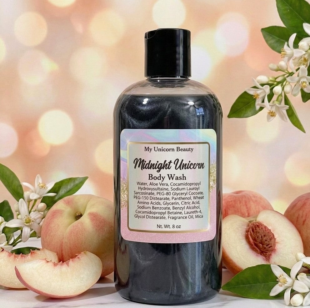 Midnight Unicorn | Limited Edition  Body Wash (White Peach & Freesia)