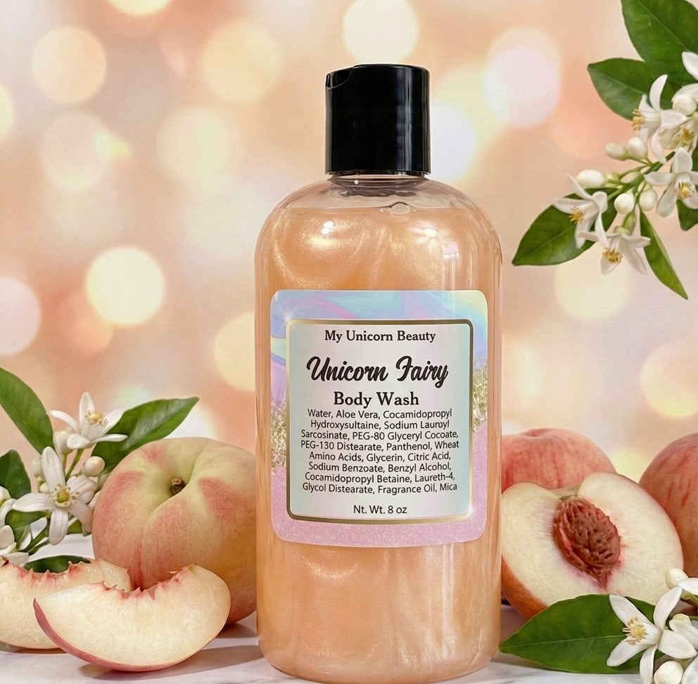 Unicorn Fairy Body Wash (White Peach Orange Blossom Scented)
