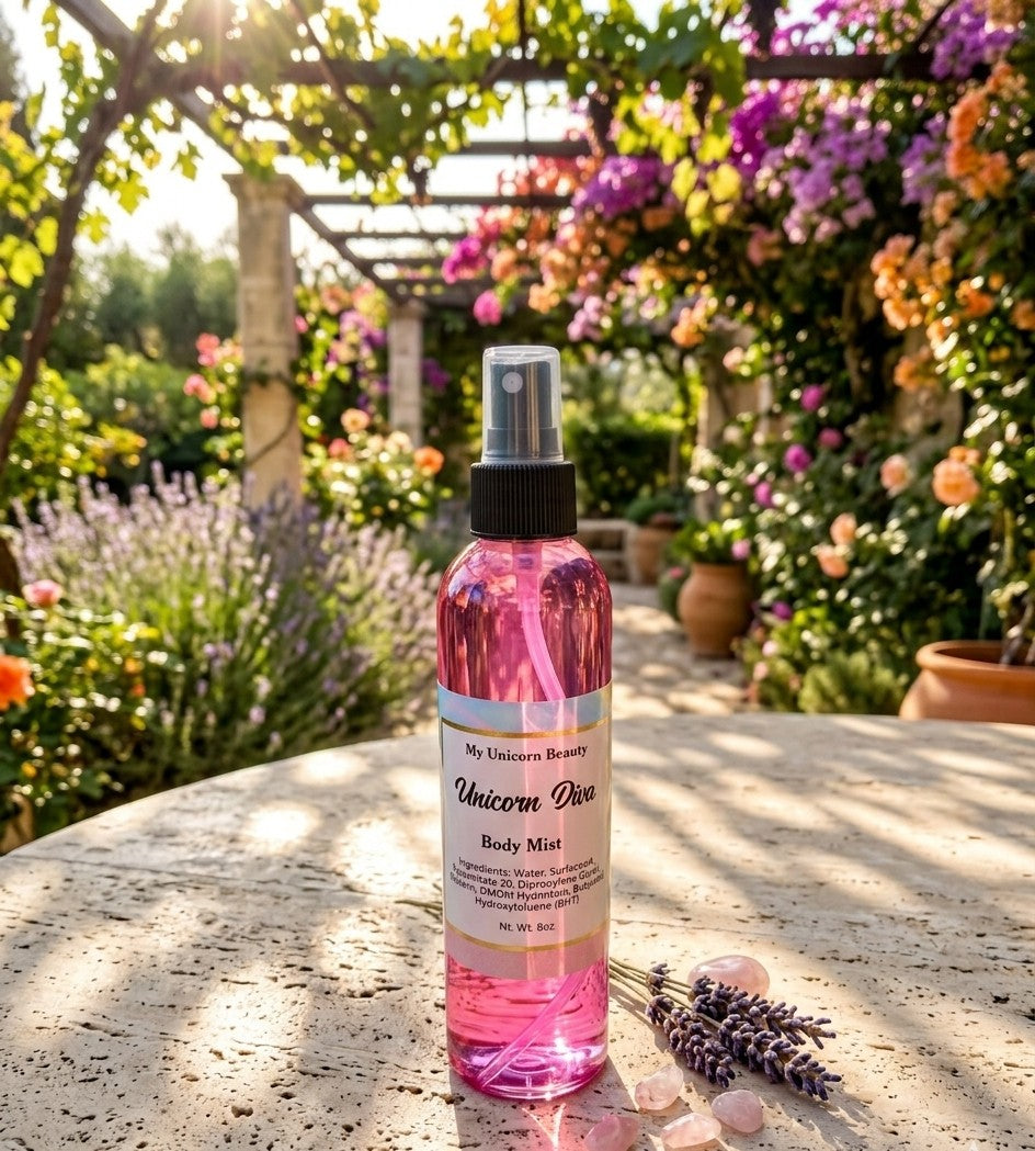 Unicorn Diva Body Mist (Inspired by Versace Bright Crystal) My Unicorn Beauty