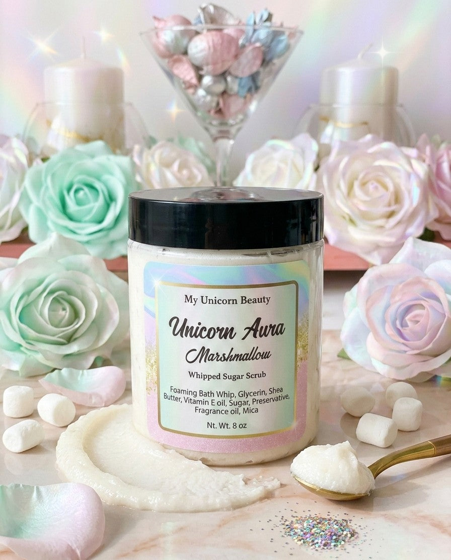 Unicorn Aura Sugar Scrub (Marshmallow Scented)